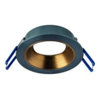 Rutec ALU10212 Einbauring MixMi, schwenkb.,ru, Aluminium basalt/bronzegold
