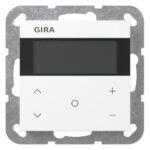 GIRA Raumtemperaturregler Unterputz KNX reinweiß matt 200727 Basis+zentr Abdeckpl
