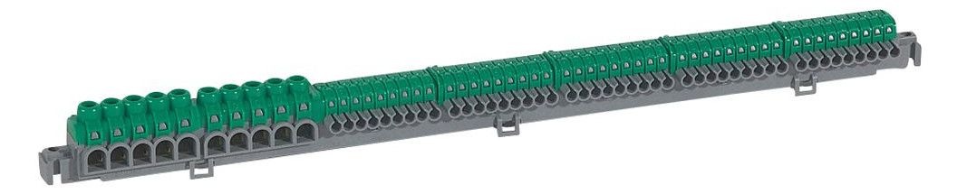 Legrand 005054 Klemmenleiste grün 5x 6-25mm²+5x 6-35mm²+45x 1,5-4mm²