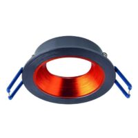 Rutec ALU11215 Einbauring MixMi, schwenkb.,ru, Aluminium schiefer/zinnober