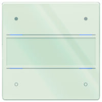 THEBEN Tastsensor Unterputz weiß glänzend 4-fach 4pkt LED LUXORliving iON4 G WH inklusiveAnkoppl