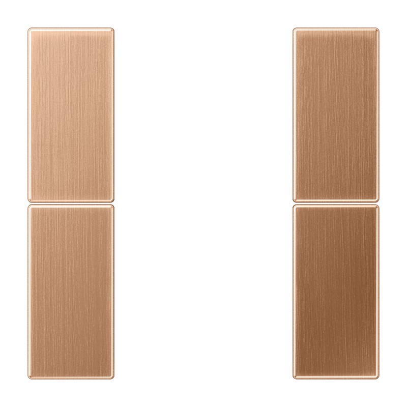 Jung Jung BRG 2502 TSA Tastensatz F50 Metall PVD-beschichtet Serie LS Bronze gebürs