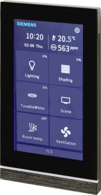 Siemens Dig Industr. Touch Control TC5 5 Touch Panel, schwarz Unterputz 205/22