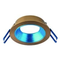 Rutec ALU12217 Einbauring MixMi, schwenkb.,ru, Aluminium bronzegold/ultramarin