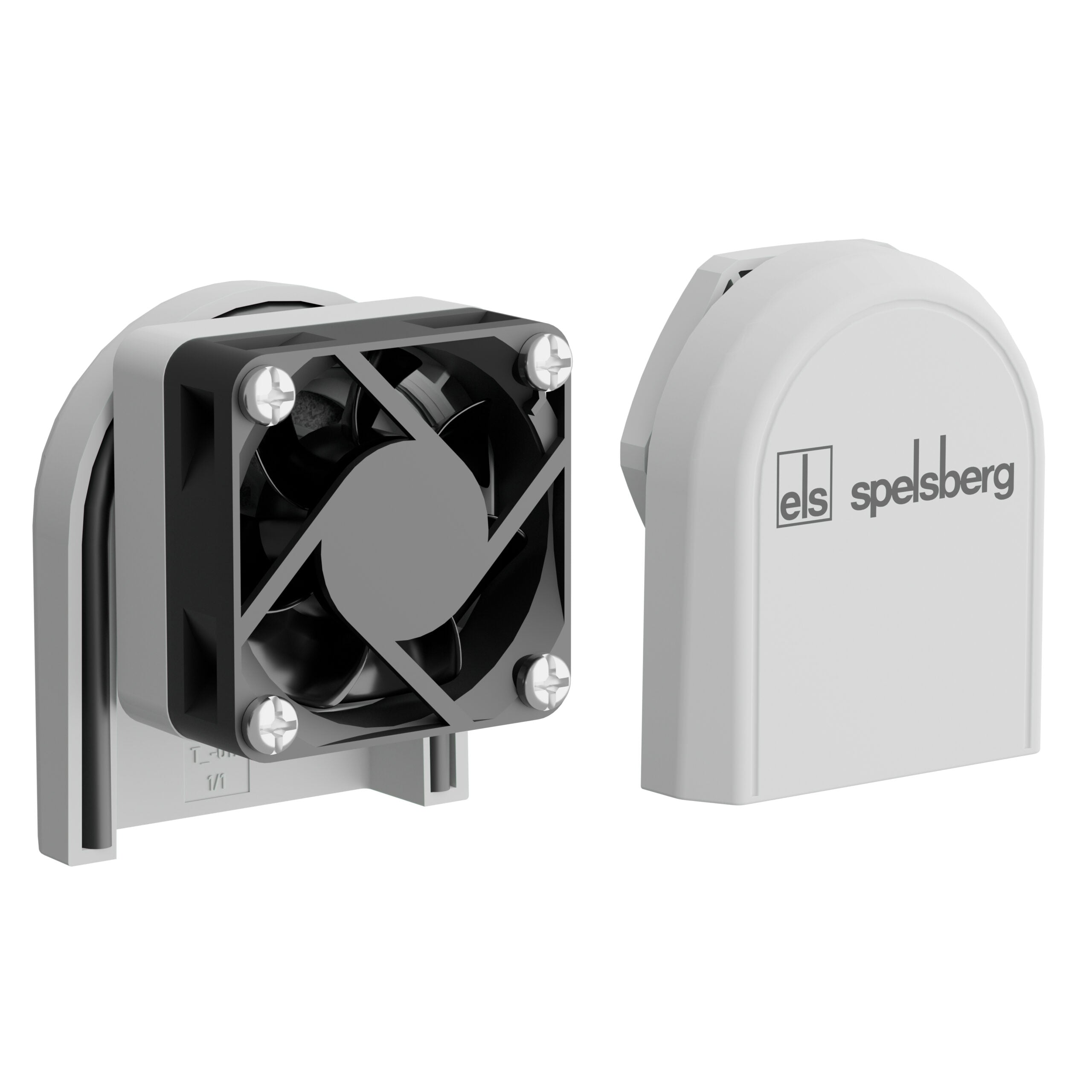 Spelsberg SPELSBERG Schaltschranklüftung IP55 VAC BEL Air active M40 12-1/grau 12VDC 58mm