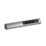BACHMANN Steckdosenleiste Edelstahl 2xUSB 2m 932.017 IP20 1,5qmm