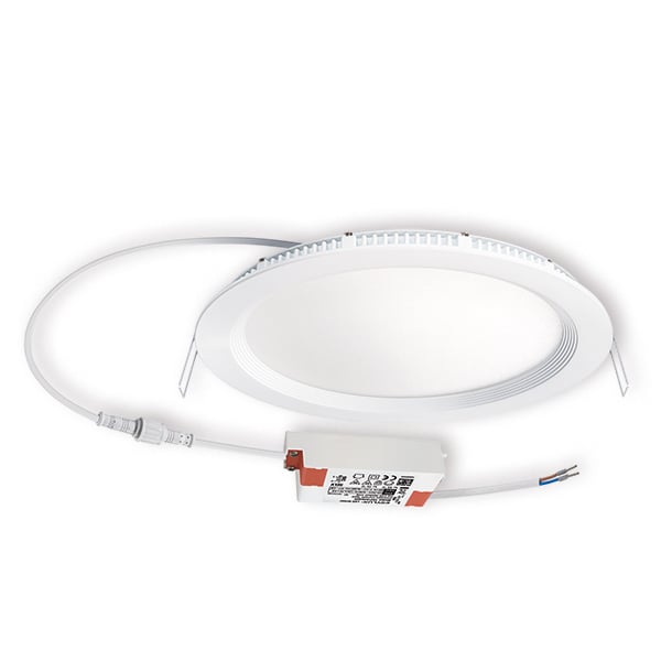 Esylux ESYLUX LED-Einbaustrahler 18W Konverter 1LED ELSA-2 DL 225 OP 110° 1800 830 WH weiß