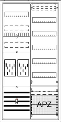 STRIEBEL&JOHN Komplettschrank Aufputz/Unterputz 2Z BA27CM eHZ 2Feld IP31 SS_5p