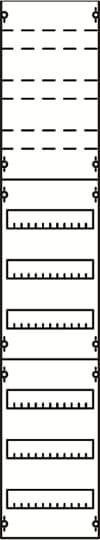 STRIEBEL&JOHN Verteilerfeld 6x12TE VERTEILERFELD 1V5KA 250x1350x160mm