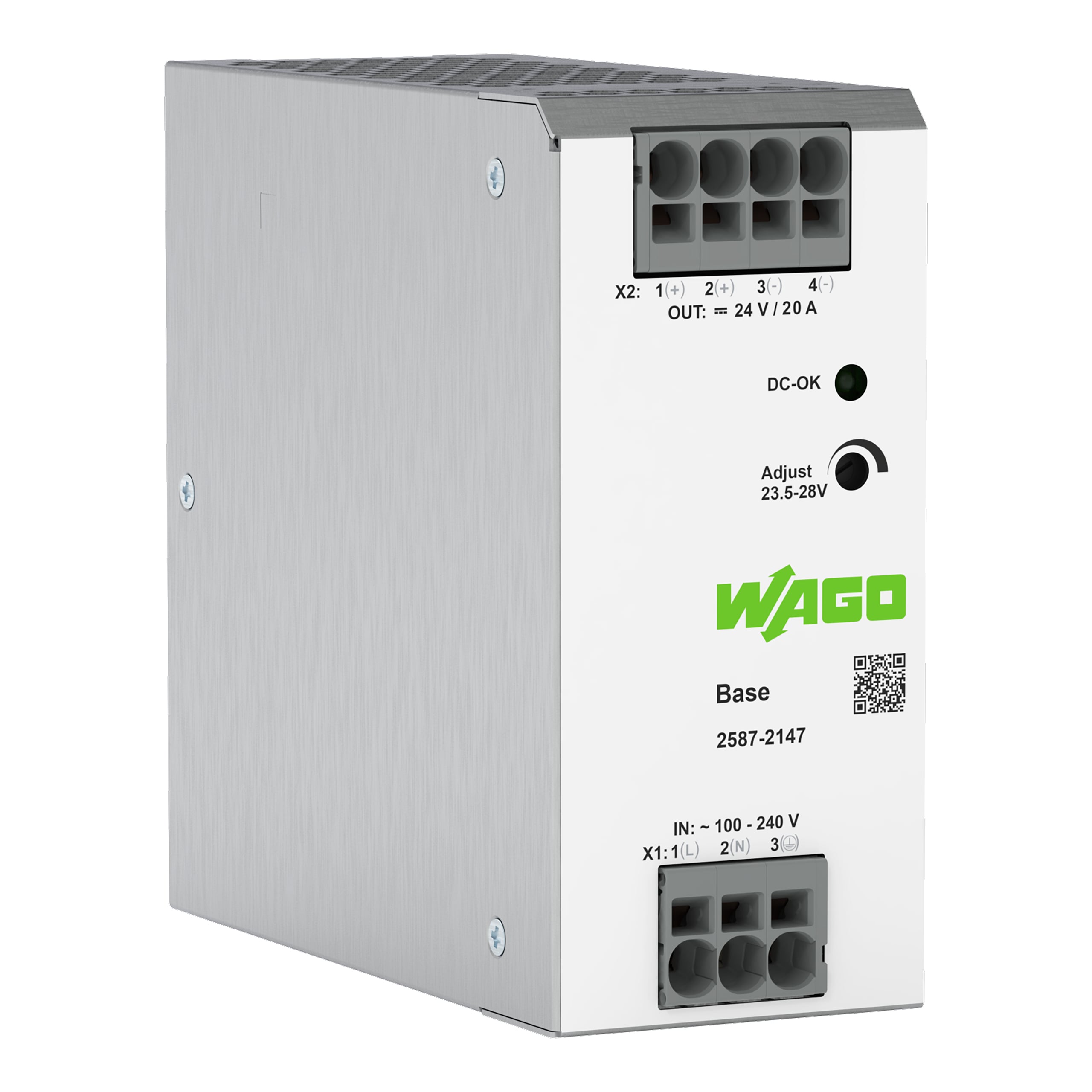 WAGO Primär getakt. Stromverso. Base,1-phasig 2587-2147