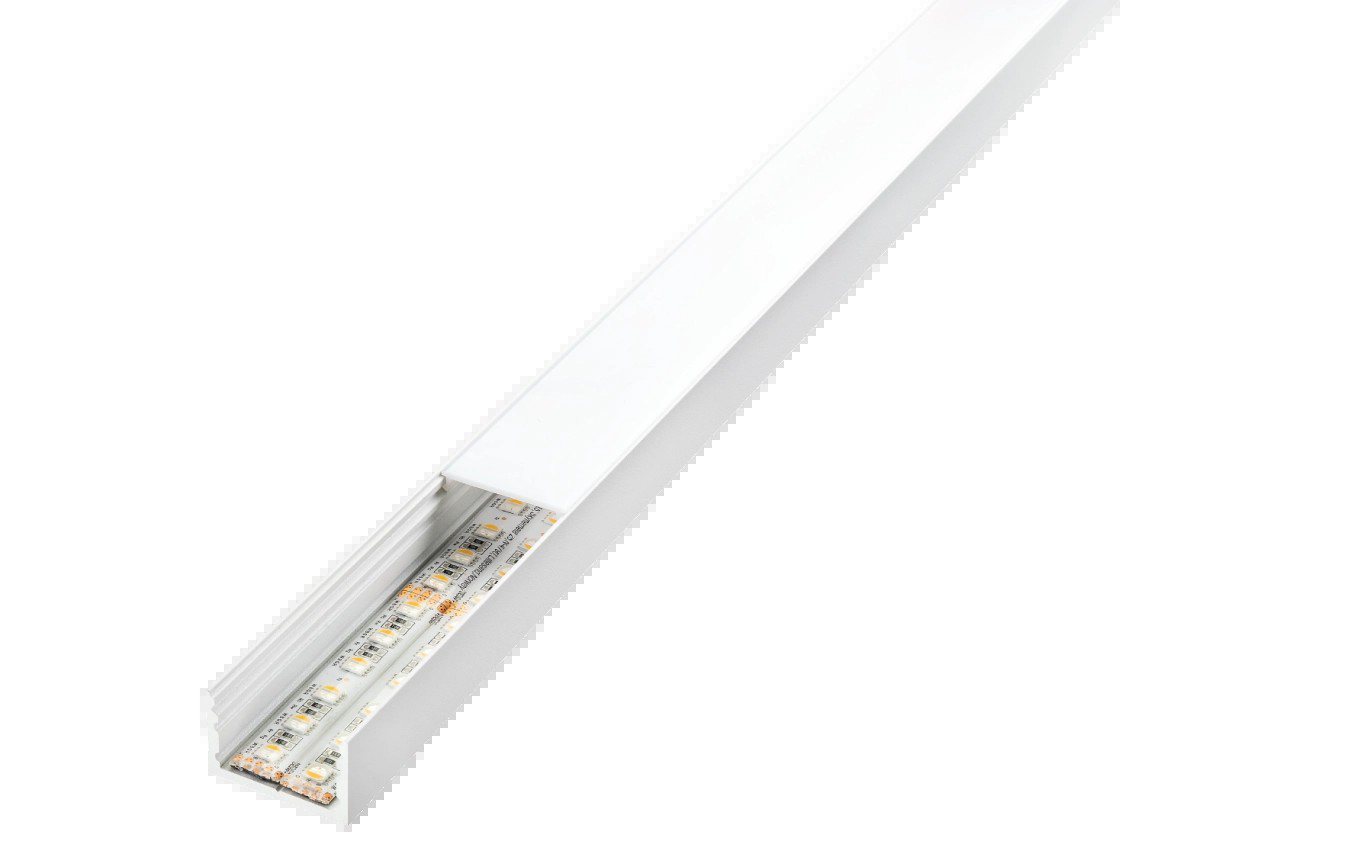 SG LEUCHTEN Aufbauprofil weiß Aluminium STRIPLINE 391500 1800x34x22mm