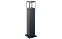 SG LEUCHTEN LED-Pollerleuchte 12W IP44 FAGERNES 630104 3000K 610lm schwarz Aluminium