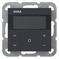 GIRA Raumtemperaturregler Unterputz KNX anthrazit 200728 Basis+zentr Abdeckpl