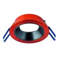 Rutec ALU15210 Einbauring MixMi, schwenkb. ,rund, Aluminium zinnober/basalt