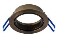 Rutec ALU51013 Einbauring schwenkbar, rund, Aluminium grünbronze IP20,ED68mm