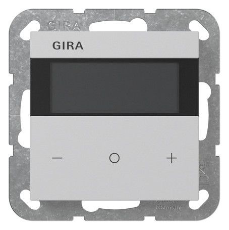 GIRA Raumtemperaturregler Unterputz KNX grau matt 2005015 Basis+zentr Abdeckpl