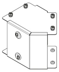 Legrand MGR1212CL Salamandre IP30 trunking 300x300mm outside lid 45° bend