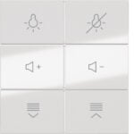 BERKER sechsteilige Taste Tastsensor glänzend 81183180 polws Ind. Bedruckung BSF