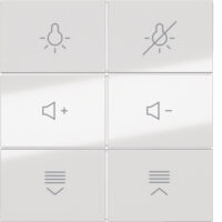 BERKER sechsteilige Taste Tastsensor glänzend 81183180 polws Ind. Bedruckung BSF