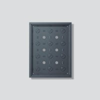 SIEDLE Gehäuse Aluminium innen/außen anthrazit GA 612-4/3-01 Außengewinde