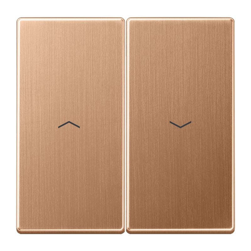 Jung Jung BRG 2995 P Wippe 2-fach mit Pfeilsymbolen Metall PVD-beschichtet Serie LS Bronze