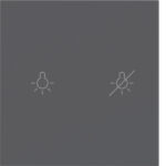 BERKER Wippe 1t Tastsensor anthrazit matt BSF 81181186 Ind. Bedruckung für Bussystem