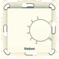 THEBEN Raumtemperaturregler Unterputz weiß matt RAMSES 741 S Basis+m Geh VorOrt_Bedien