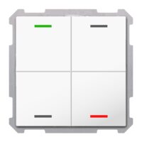 MDT Tastsensor KNX Unterputz studioweiß glänzend 4-fach 4pkt TAL-6304004.02S