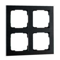 SG LEUCHTEN Rahmen 2-fach schwarz matt horizontal Kunststoff 078061