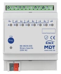 MDT Binäreingang KNX REG 4TE LED 8-fach BE-08230.03S