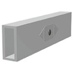 VAILLANT Schienenverbinder für Montageschiene 60 x 37,1 mm (2 Stück)