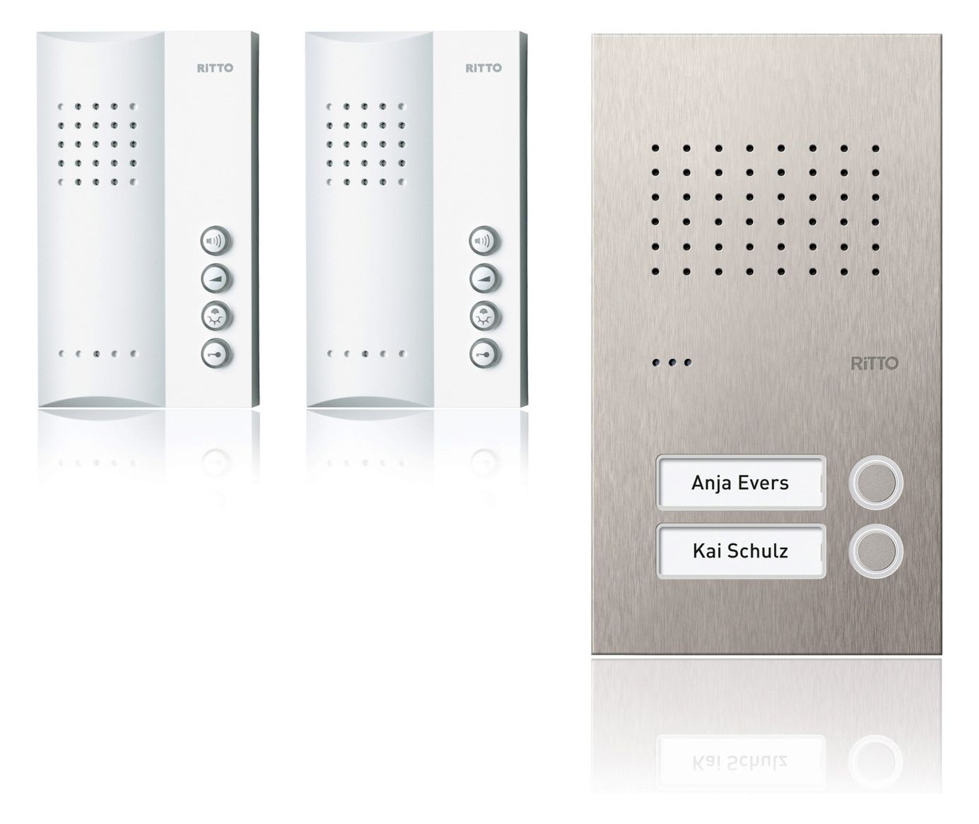 Comelit Ritto RGE1818425 Acero pur Audio-Set Freisprechstelle 2WE
