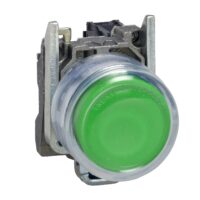 Schneider XB4BP31 Drucktaster 1S grün mit Silikonkappe D22mm Metall