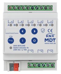 MDT Schaltaktor KNX REG 4TE 8-fach 16A 230V AKK-0816.04S