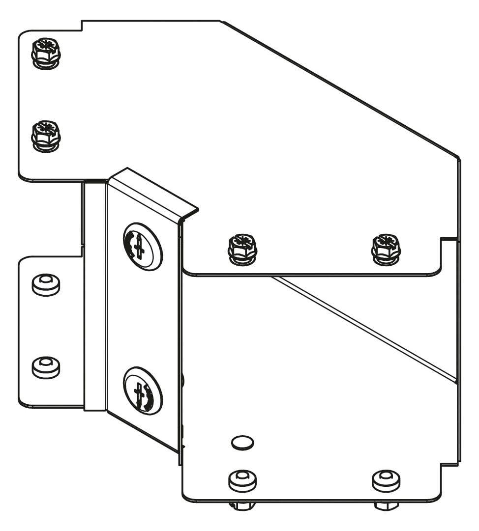 Legrand Legrand MGR33BGL Salamandre IP30 trunking 75x75mm inside lid 90° gusset