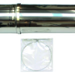 senkrecht Dachdurchf. 250/350 mm für Fassadenverlegung konz. PP/Edelst.