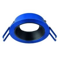 Rutec ALU18302 Einbauring MixMi, schwenkb.,ru, Aluminium dunkelblau geb./schwarz