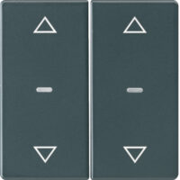 BERKER Wippe Serien Jalousie schwarz samt MAN0202423 Pfeile