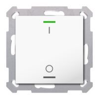 MDT Tastsensor KNX Unterputz reinweiß glänzend 1-fach 2pkt TAL-55T1B02.02S