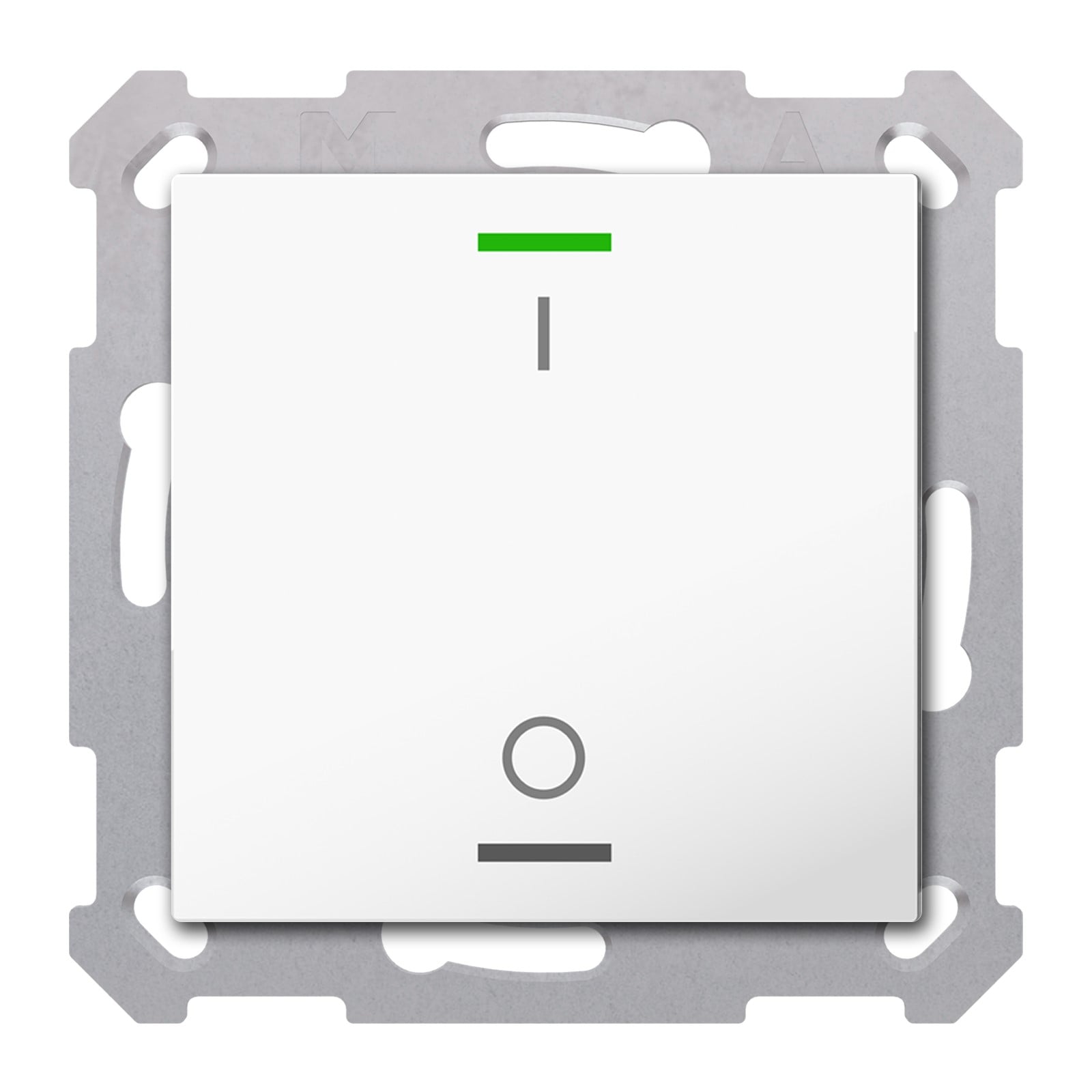 MDT Tastsensor KNX Unterputz reinweiß glänzend 1-fach 2pkt TAL-55T1B02.02S
