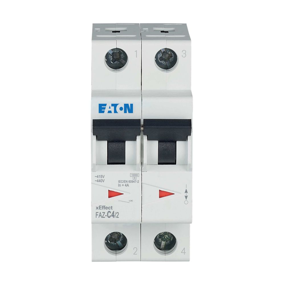 Eaton Eaton (Moeller) Leitungsschutzschalter C 4A, 2p FAZ-C4/2