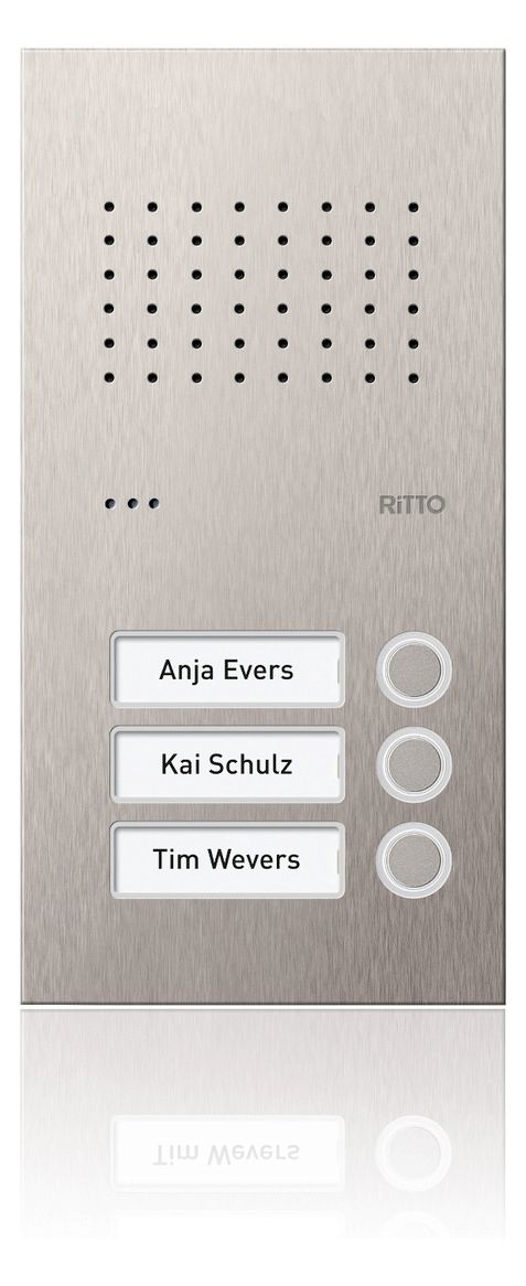 Comelit Ritto RGE1810325 Acero Pur Edelstahl Türstation 3WE