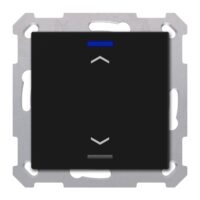 MDT Tastsensor KNX Unterputz schwarz matt 1-fach 2pkt TAL-5501A06.02S