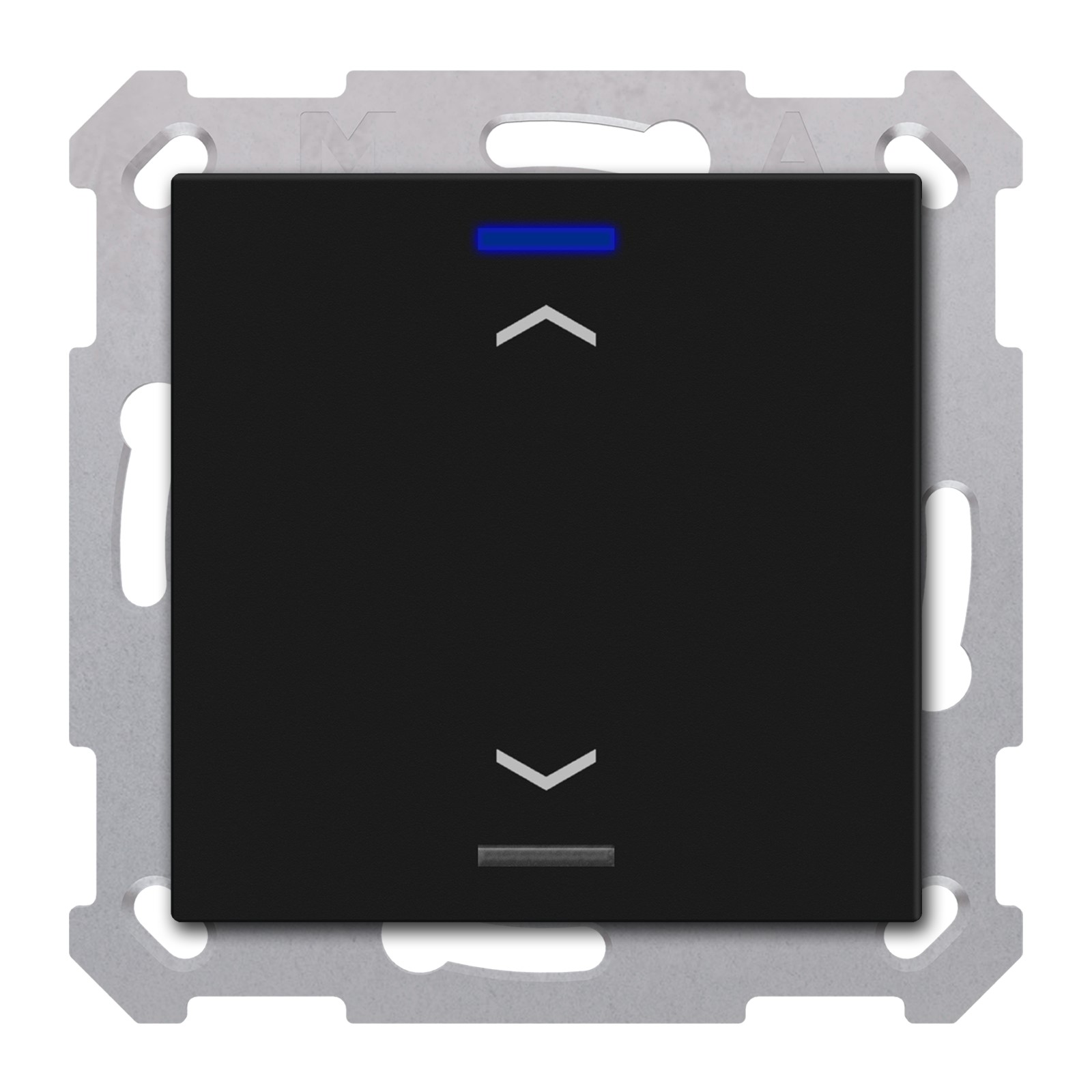 MDT Tastsensor KNX Unterputz schwarz matt 1-fach 2pkt TAL-5501A06.02S