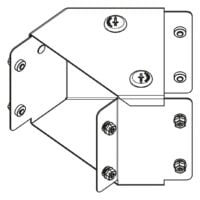 Legrand MGR66AL Salamandre IP30 trunking 150x150mm top lid 45° bend