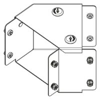 Legrand MGR1212AL Salamandre IP30 trunking 300x300mm top lid 45° bend