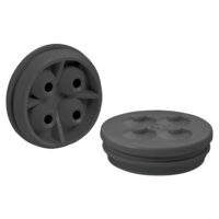 SPELSBERG Doppelmembranstutzen IP66 schwarz DMS M32/4 schwarz Ø32mm 14-21mm hfr geschl