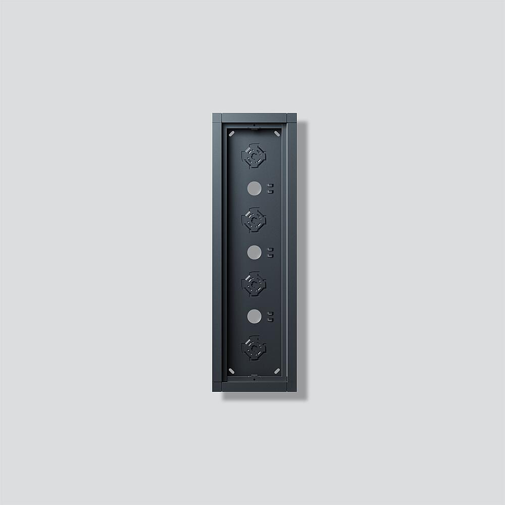 Siedle SIEDLE Gehäuse Aluminium innen/außen anthrazit GA 612-4/1-01 Außengewinde
