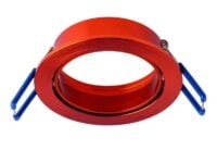 Rutec ALU51015 Einbauring schwenkbar, rund, Aluminium zinnoberrot IP20,ED68mm