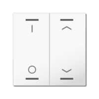 MDT Tastwippe KNX reinweiß glänzend Kunststoff 2-fach TAL-55W2D02.02